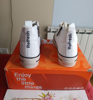 Zapatillas altas Refresh blancas talla 39
