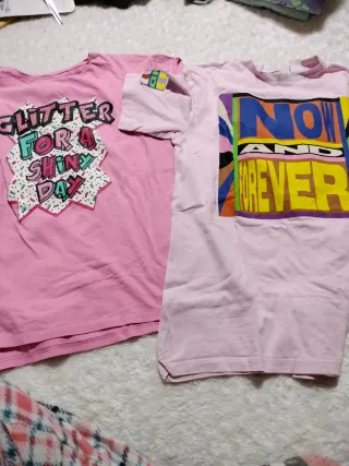Lote 2 Camisetas Manga Corta Niña 8-10 años