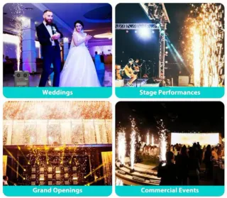 2 * Macchina Scintille 750W Fontana Fredda dj