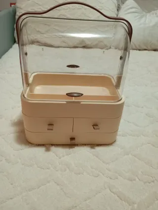 Organizador Maquillaje Beige y Marrón