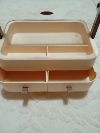 Organizador Maquillaje Beige y Marrón