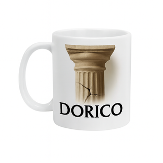 Taza Cerámica Capitel Griego Clásico Dorico