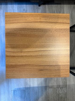 Mesas auxiliares apilables madera y metal