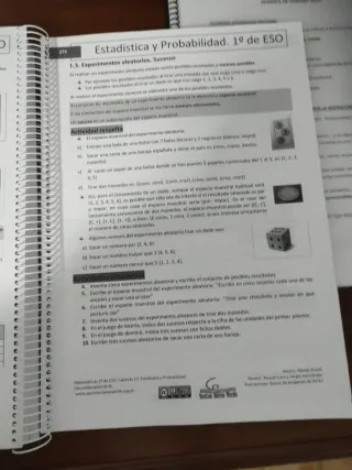 Libro Matemáticas 1º ESO Marea Verde