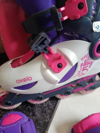 Patines Oxelo Talla 30-32 + Protecciones+ mochila