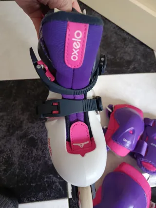Patines Oxelo Talla 30-32 + Protecciones+ mochila