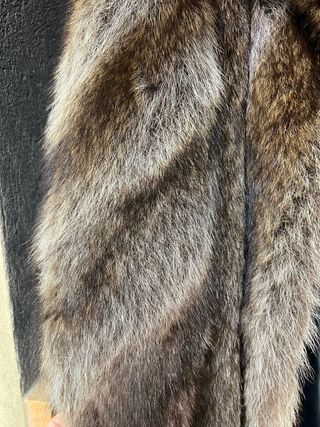 Abrigo de piel de zorro