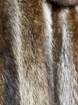 Abrigo de piel de zorro