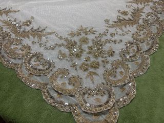 Pico Fallera Antiguo Dorado y Blanco