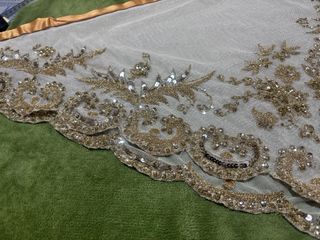 Pico Fallera Antiguo Dorado y Blanco