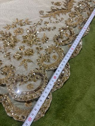 Pico Fallera Antiguo Dorado y Blanco