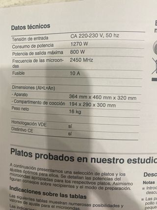 Microondas Balay Acero Inox Encastrable