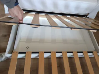 Sofá Cama Blanco Tela