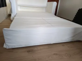 Sofá Cama Blanco Tela