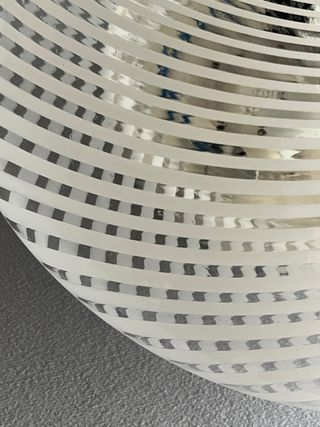 Lampada Venini Murano Vetro Bianco Trasparente