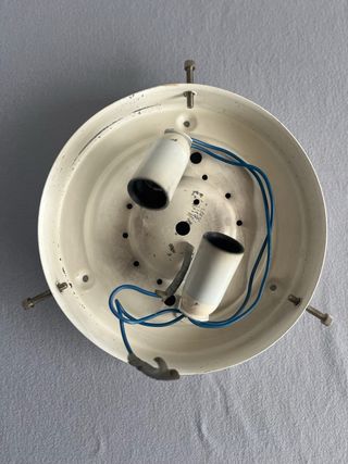 Lampada Venini Murano Vetro Bianco Trasparente