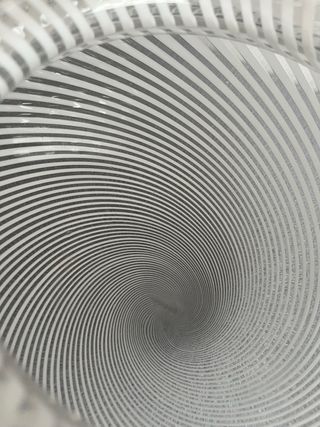 Lampada Venini Murano Vetro Bianco Trasparente