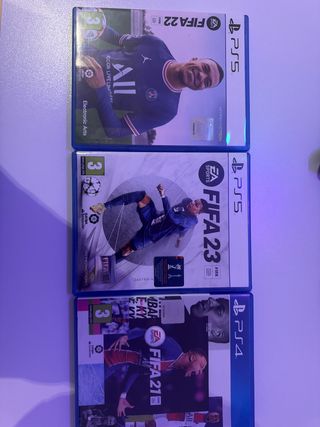 Pack FIFA 21, 22 y 23 PS5/PS4