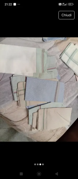 Fazzoletti di stoffa fantasia righe