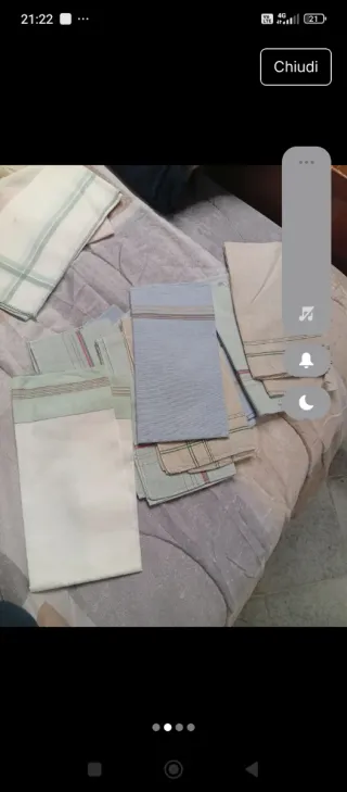 Fazzoletti di stoffa fantasia righe