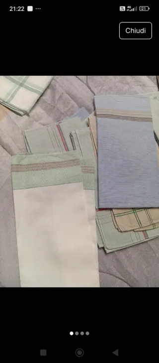 Fazzoletti di stoffa fantasia righe