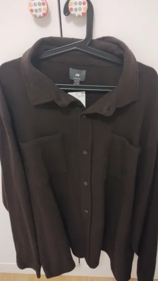 Sobrecamisa H&M Marrón Talla XL.
