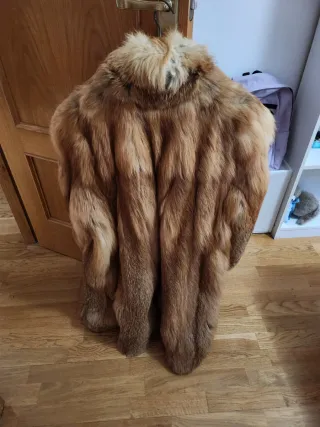 Abrigo de piel de zorro
