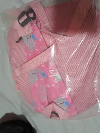 Mochila bebé niña unicornio rosa