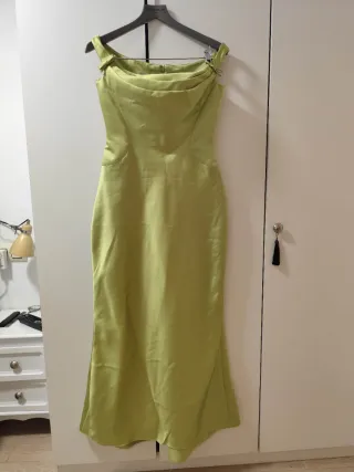 Vestido fiesta verde talla 40
