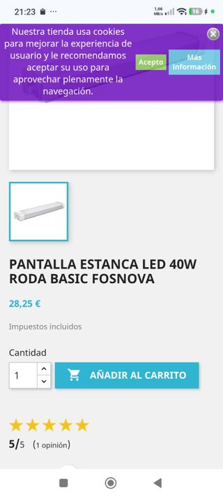 Pantalla LED 40W IP65 Exterior