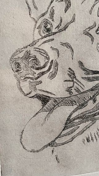 Grabado Pastor Alemán 1992