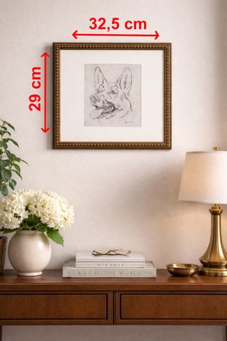 Grabado Pastor Alemán 1992