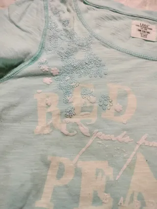 Camiseta manga corta con bordado