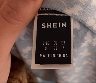 Falda larga floral azul y blanco