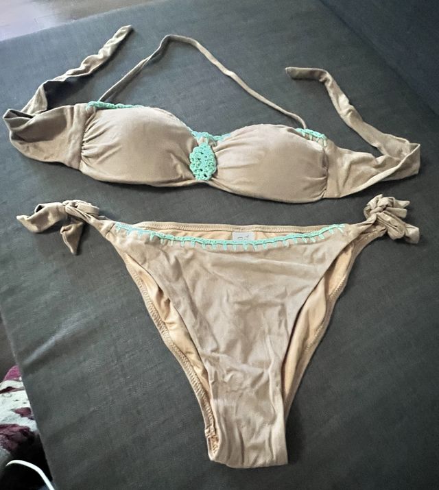 Bikini Rae Marrón y Turquesa