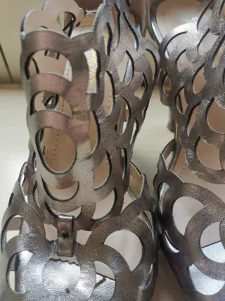 Sandalias fiesta plateadas talla 39