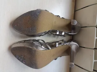 Sandalias fiesta plateadas talla 39