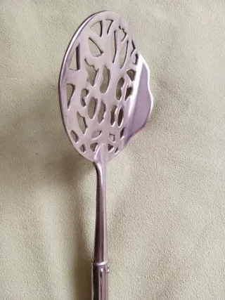 Paleta redonda baño de plata para servir