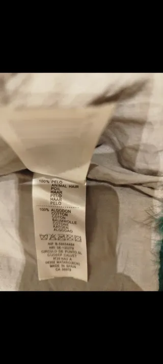 Estola pelo natural verde