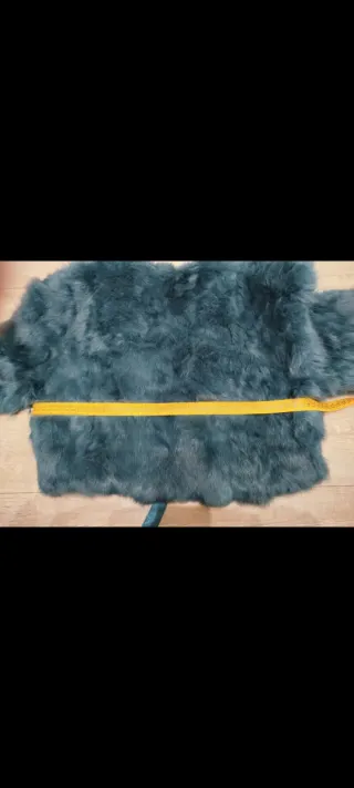 Estola pelo natural verde