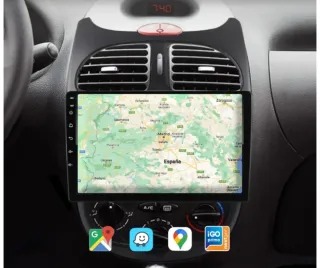 Radio GPS Android para Peugeot 206
