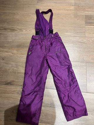 Mono de esquí morado 12 años