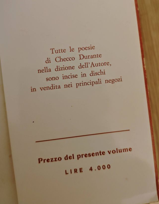 Checco Durante I miei ricordi Le mie poesie firma