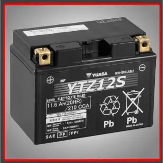 BATERIA MOTO YUASA YTZ12S GEL 11 Ah