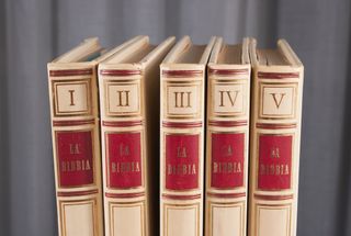 La Bibbia illustrata 5 volumi rilegati Fabbri '62