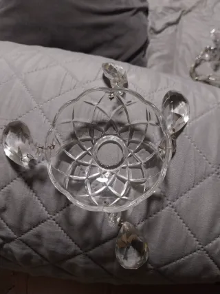 Lámpara de araña de cristal 6 brazos