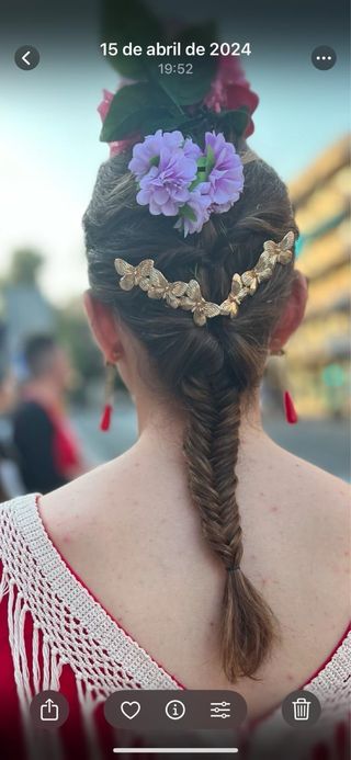 Traje de flamenca rojo+mantoncillo
