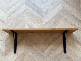 2 Scaffali in Legno Naturale IKEA con Staffe