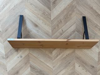 2 Scaffali in Legno Naturale IKEA con Staffe