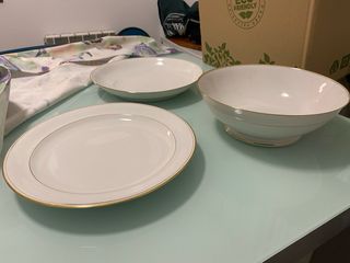 Vajilla Limoges y Cristalería de Roca